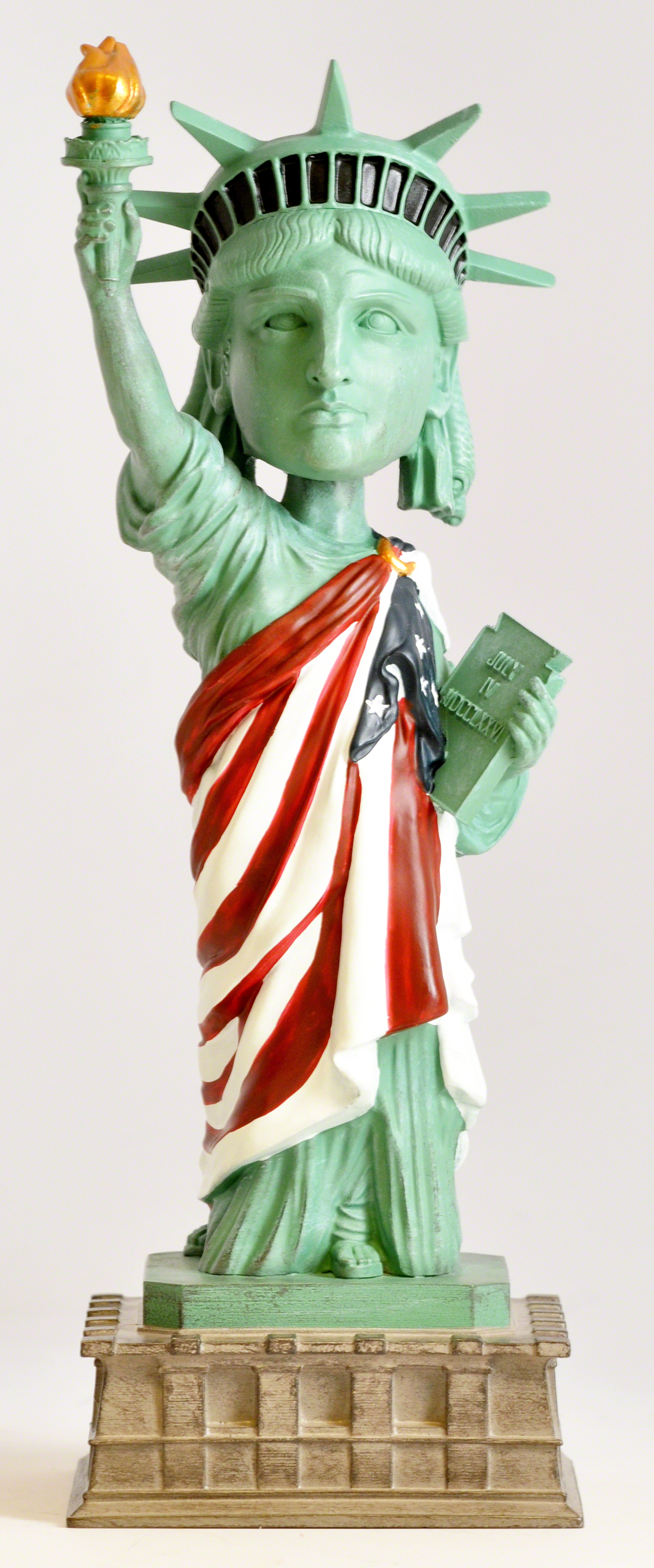 Statue of Liberty American Flag Version Bobblehead Royal Bobbles