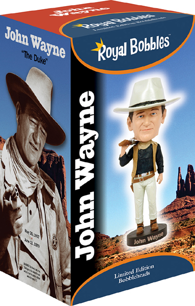 Royal Bobbles John Wayne Cowboy Bobblehead 