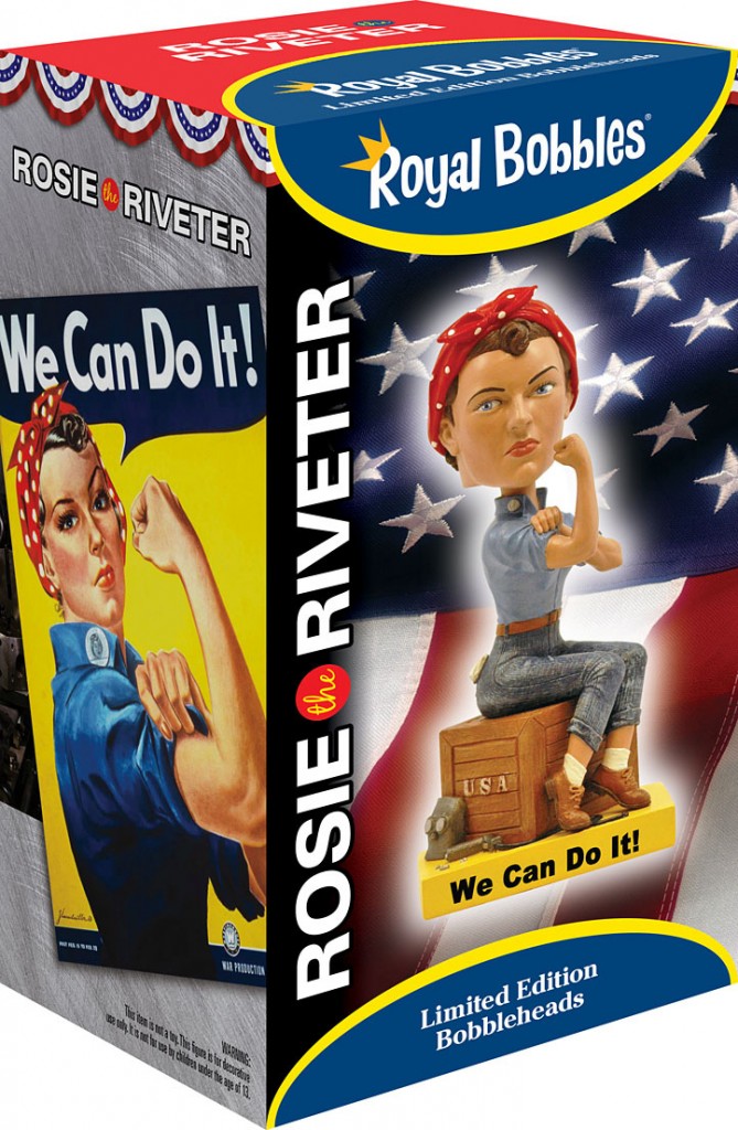 Rosie the Riveter Bobblehead Royal Bobbles