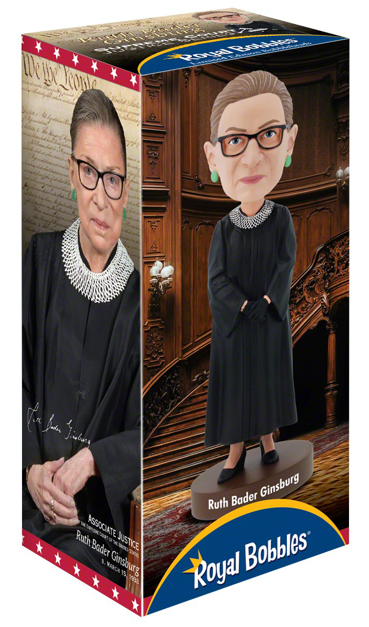 Notorious RBG Premium Polyresin Lifelike Figure Unique Serial Number Royal Bobbles Ruth Bader Ginsburg Exquisite Detail Bobblehead 